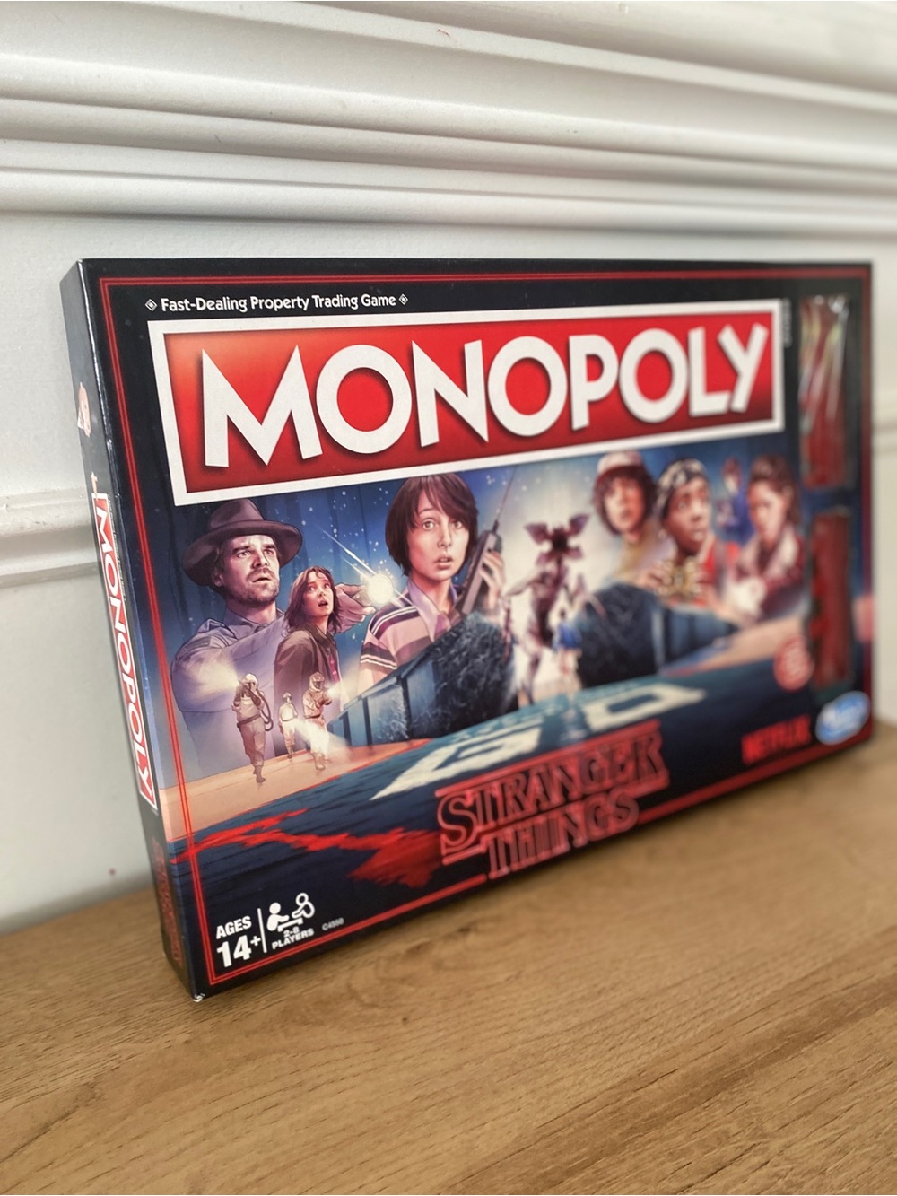 New Monopoly Stranger Things Edition Board Game - Red/Black